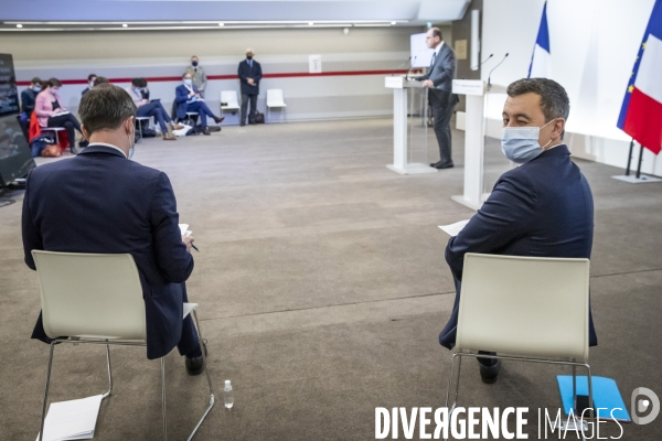 Castex Darmanin Véran : point presse Covid 19