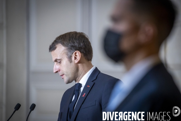 Emmanuel Macron reçoit Alexander de Croo, premier ministre belge