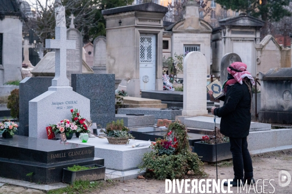 Tombe de Jacques Chirac.