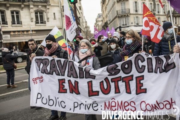 Manifestation des professionnels de santé pour dénoncer leurs conditions de travail