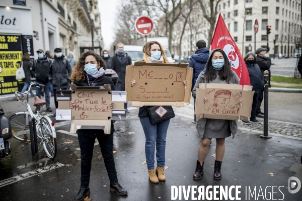 Manifestation des professionnels de santé pour dénoncer leurs conditions de travail