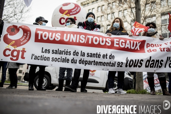 Manifestation des professionnels de santé pour dénoncer leurs conditions de travail