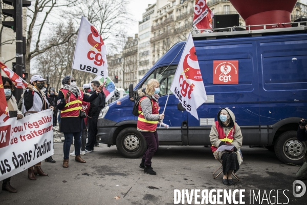 Manifestation des professionnels de santé pour dénoncer leurs conditions de travail