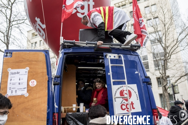 Manifestation des professionnels de santé pour dénoncer leurs conditions de travail