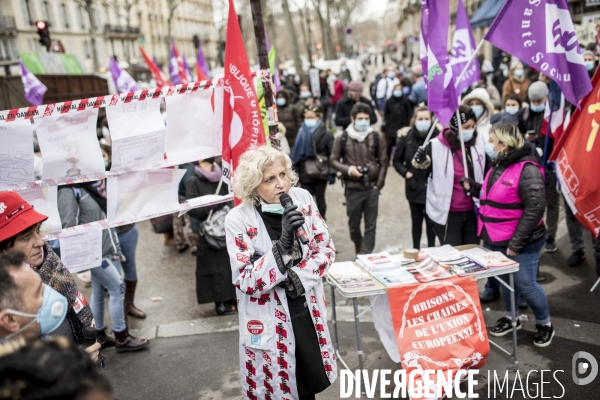 Manifestation des professionnels de santé pour dénoncer leurs conditions de travail