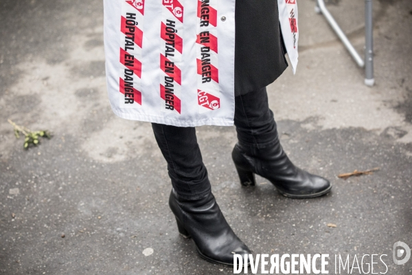 Manifestation des professionnels de santé pour dénoncer leurs conditions de travail