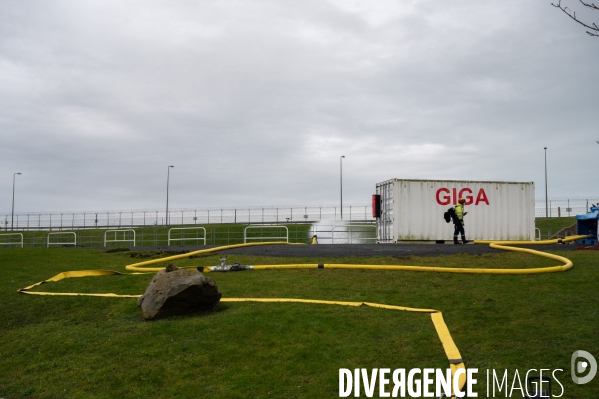 Exercise d accident nucléaire à la centrale de Paluel.