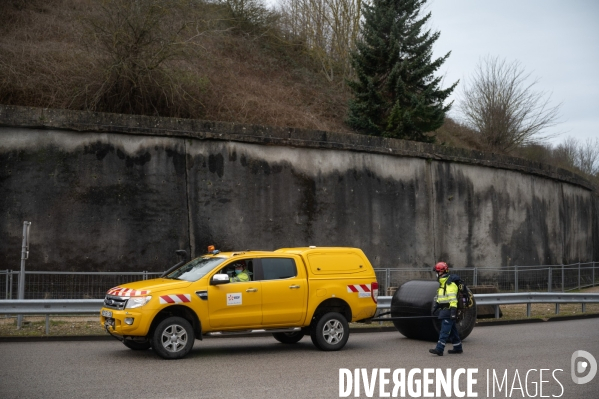 Exercise d accident nucléaire à la centrale de Paluel.