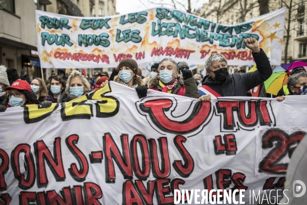 Manifestation contre les licenciements