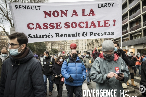 Manifestation contre les licenciements