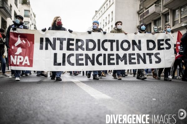 Manifestation contre les licenciements