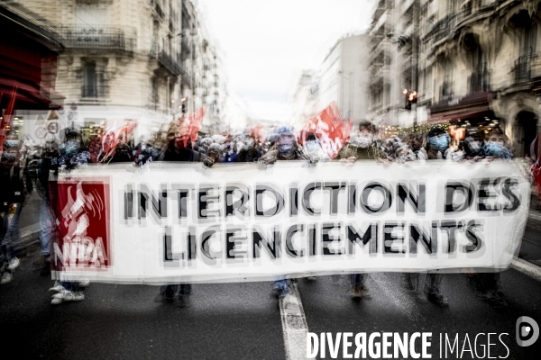 Manifestation contre les licenciements