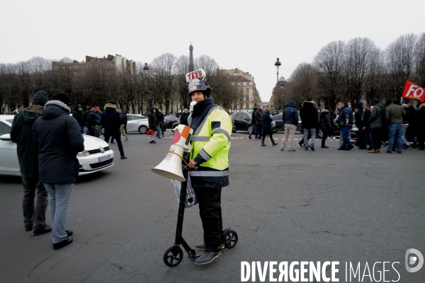 Manifestation des taxis parisiens