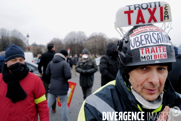 Manifestation des taxis parisiens