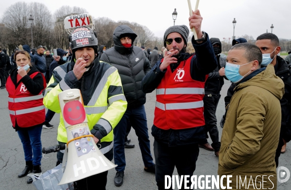 Manifestation des taxis parisiens