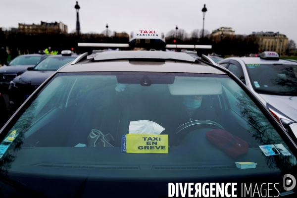 Manifestation des taxis parisiens