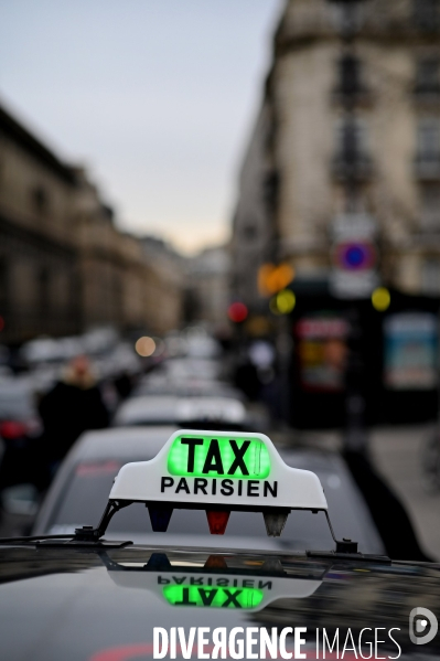 Manifestation des taxis parisiens