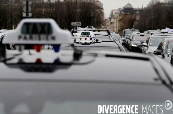 Manifestation des taxis parisiens