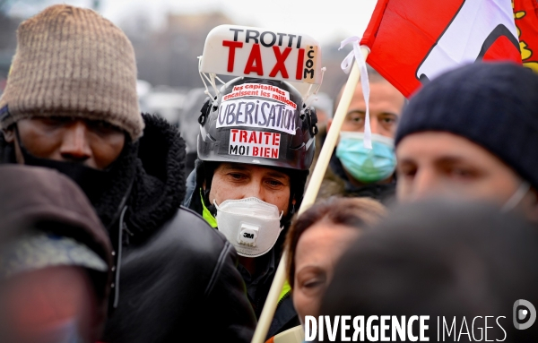 Manifestation des taxis parisiens