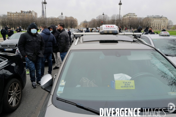 Manifestation des taxis parisiens