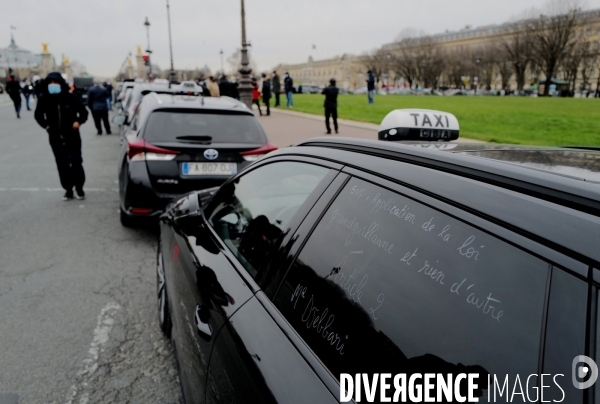 Manifestation des taxis parisiens