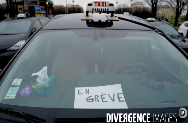 Manifestation des taxis parisiens