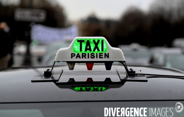 Manifestation des taxis parisiens