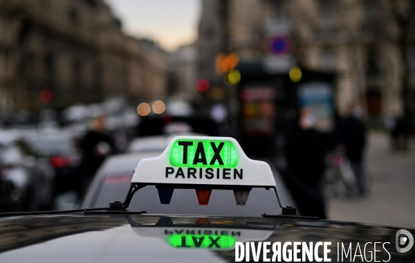 Manifestation des taxis parisiens