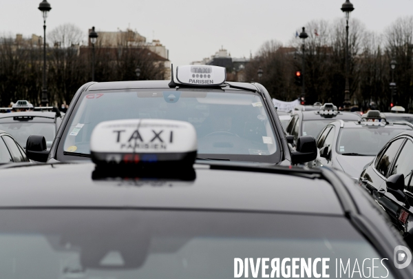 Manifestation des taxis parisiens