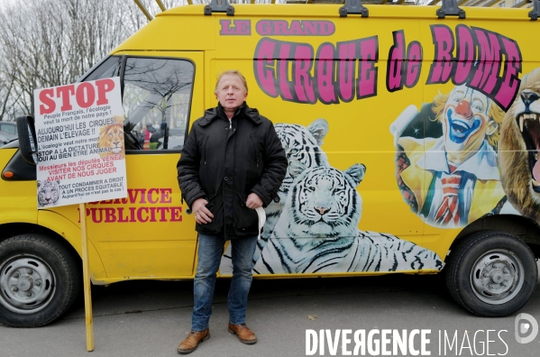 Manifestation contre l interdiction des animaux dans les cirques