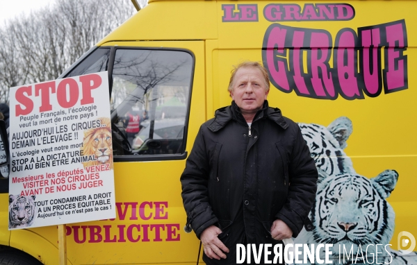 Manifestation contre l interdiction des animaux dans les cirques