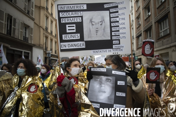 Manifestation des personnels de l éducation nationale et des étudiants