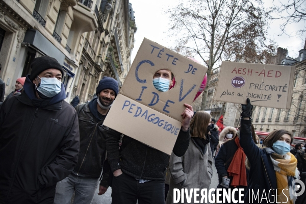 Manifestation des personnels de l éducation nationale et des étudiants