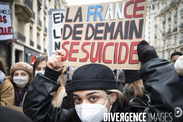 Manifestation des personnels de l éducation nationale et des étudiants