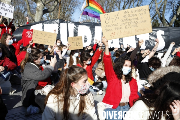 Manifestation enseignants etudiants montpellier