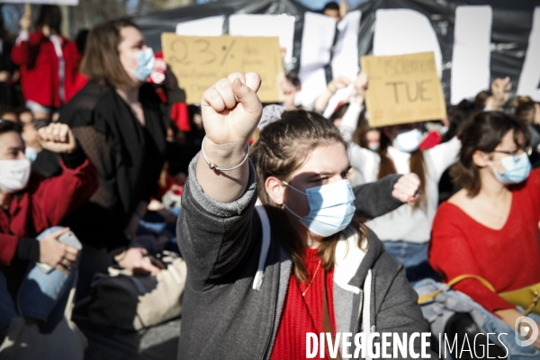 Manifestation enseignants etudiants montpellier