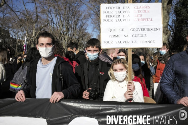 Manifestation enseignants etudiants montpellier