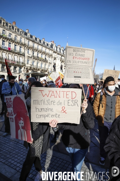 Manifestation enseignants etudiants montpellier