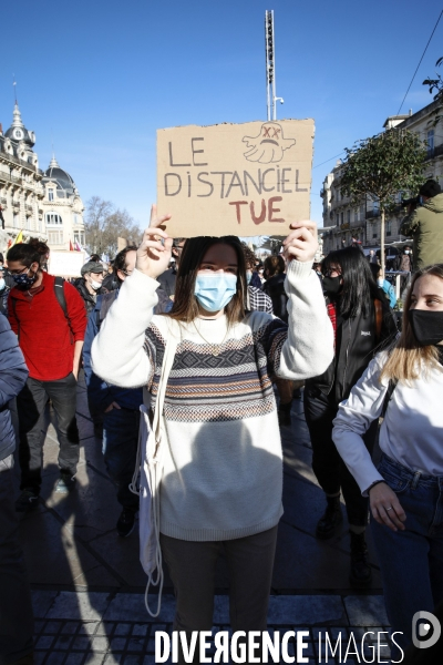 Manifestation enseignants etudiants montpellier