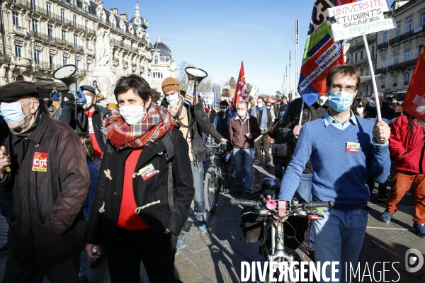 Manifestation enseignants etudiants montpellier