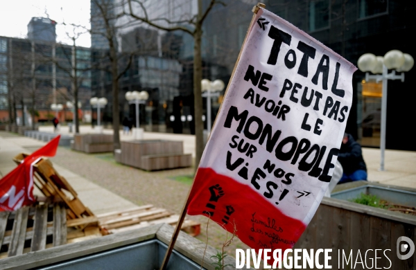 Manifestation des salariés de la Raffinerie Total de Grandpuits