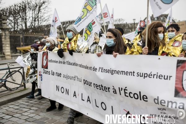 Manifestation et grève des personnels de l Education nationale