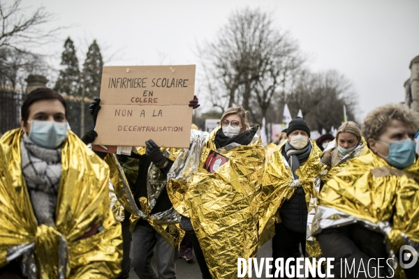 Manifestation et grève des personnels de l Education nationale