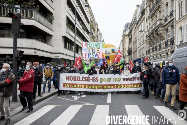 Manifestation et grève des personnels de l Education nationale