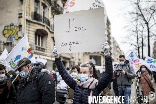 Manifestation et grève des personnels de l Education nationale