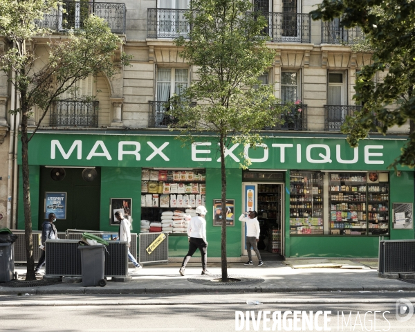 Rue Ordener, le  magasin de quartier Marx Exotique, Paris 18e