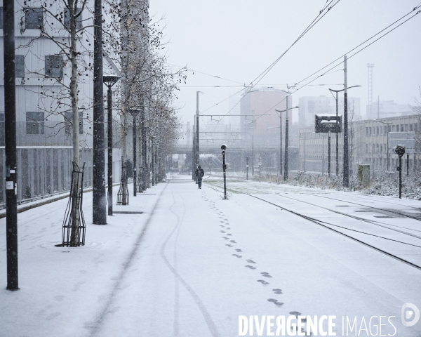 Neige, Porte de La Chapelle Paris