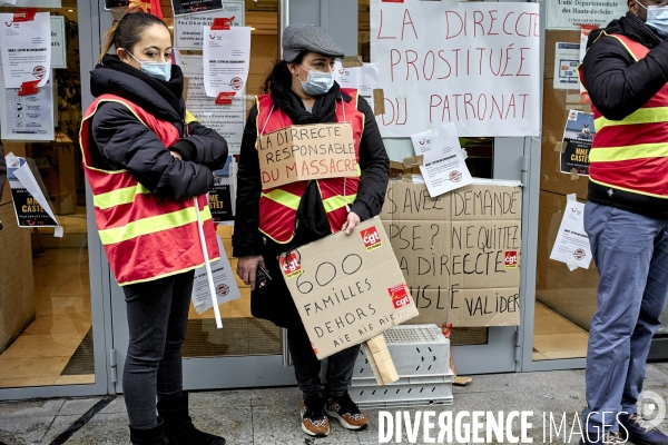 Rassemblement CGT de TUI France  devant devant les locaux de la Direccte 92