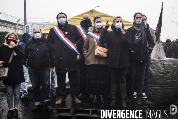 Grève à la raffinerie Total de Grandpuits