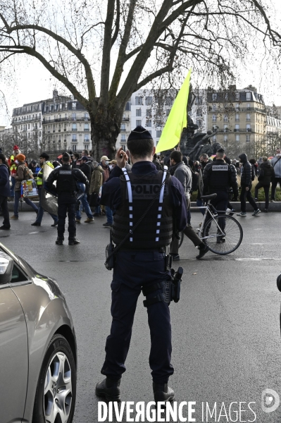 Manifestation contre le projet de loi SECURITE GLOBALE PPL, la marche des libertés du 30 janvier 2021. Demonstration against new security law project against freedom of information.